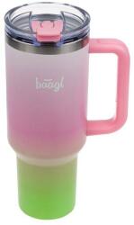 Baagl B-Cup szívószálas termo pohár - Strawberry Matcha (A-36222)