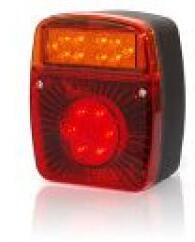 WAS Utánfutó hátsó lámpa multifunkciós LED-s helyzetjelző-, fék-, irányjelzővilágítás (121 x 101 x 57 mm) 12V/24V (476-W18) (476-W18) - jarmulampa
