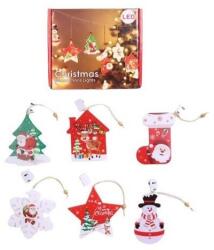 Flippy Set 6 decoratiuni de Craciun luminoase, Flippy (122268)
