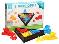 Flippy Joc Interactiv pentru Copii, Flippy, 3 Hats Off, Tabla de Joc, Figurine Palarii, +3 Ani, Multicolor (133070)
