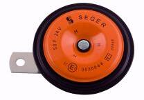 SEGER Tányérkürt fém 24V MAGAS (H) 435Hz 118dB átm. : 91mm x 56mm (50FI2400) (50FI2400K) - jarmulampa