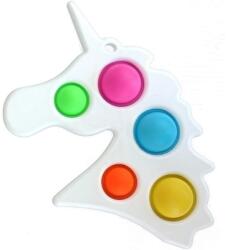 Flippy Jucarie Antistres Flippy - Fidget Toy, Simple Dimple, Unicorn, Alb (103347)