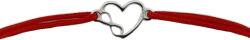 Flippy Martisor Bratara Argint 925, Jolie, Model Inima cu infinit, Martisor de 1 Martie, cu Snur Rosu, Argintiu (165581)