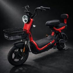 Flippy Scuter Electric KUGE, Saige, Fara Permis, Motor 500W, Baterie 48V20Ah, Autonomie 60km, 153x40x85 cm, Viteza Maxima 25km/h, Rosu (164172)