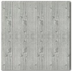 Flippy Set 10 Placi Tapet 3D, Flippy, 70 x 70 cm, Grosime 3 mm, din Rasina, Tip Placi de Lemn, Suprafata Acoperita 4.9 mp, Gri Inchis (128836)