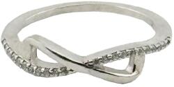 Flippy Inel pentru Dama, Jolie, Argint 925, Model Infinit cu Zirconiu, 2.1 g, 2.5 cm x 1.5 cm, Marimea 59, Argintiu (132488)