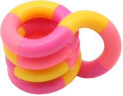 Flippy Jucarie Senzoriala Antistres, Flippy, Fidget Twist, cu Miscari Infinite de Decompresie, 2 Culori, Galben/Roz, + 3 ani (128953)