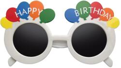 Flippy Ochelari Rotunzi Happy Birthday, Flippy, Tematica Aniversare, Protectie Soare, din Plastic, 18.5x11.5 cm, Alb (130548)