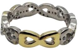 Flippy Inel Argint 925 Infinit Placat cu Aur Galben si Minizirconii M 51 (09452)