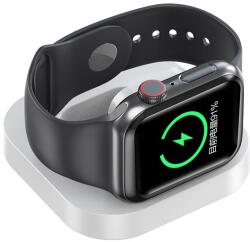 Flippy Incarcator Wireless pentru Smart iWatch, Flippy, Compatibil cu Apple iWatch 1/9, Magnetic Charger, Interfata TYPE-C, 3W, 7.5 x 7.5 x 1.2 cm, Pliabil, Alb (165008)