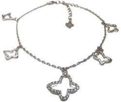 Jolie Silver Brățară Damă din Argint 925, Jolie Silver, Model cu 5 Fluturi Contur, Design Elegant Inspirat din Natură, Greutate 3.1 g, Argintiu (116647)