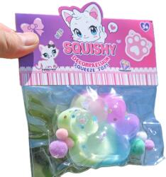 Flippy Jucarie Antistres Squishy, Flippy, Labuta de Pisica Squeeze Toys, cu Revenire Lenta, 7.5 cm, Model 270521, Multicolor (161449)