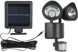 Flippy Lampa solara de tip decoratiune pentru gradina, Flippy, model felinar dublu cu senzor de miscare, alb rece (123889)