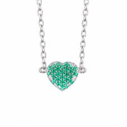 Jolie Silver Brățară din Argint 925 pentru Femei, Jolie Silver, Model Inimă cu Zirconii, Greutate 1.6 g, Design Elegant și Delicat, Ideală pentru Cadou și Purtare Zilnică, Argintiu (125963)