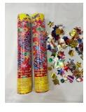 Flippy Tun de Confetti, Flippy, Party Popper, 60x5 cm, Model Stelute, Inimioare, Paiete, Lucioase, 3 cm Diametru, Multicolor (137779)