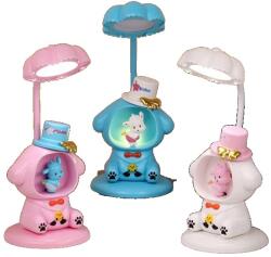 Flippy Lampa de Veghe, Flippy, cu Ascutitoare de Creioane, 2 Functii de Lumina, de Birou si de Veghe, Model Catelus, Incarcare USB 10 x 29 cm, Multicolor (132951)