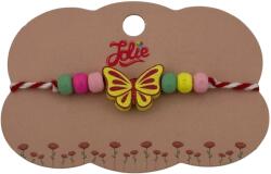 Jolie Martisor Bratara Multicolora pentru Copii, Jolie, din Lemn si Textil, Model Fluturas (134883)