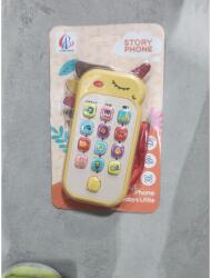 Flippy Jucarie Interactiva, Flippy, Telefon Inteligent, Model Unicorn, Functii Educative, Muzicale si Voce, 4-6 ani, 19 x 11.5 cm, din Plastic, Galben (132946)