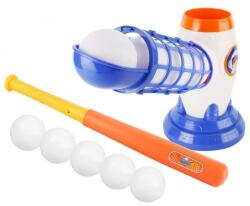 Flippy Joc de Baseball Interactiv, Lansator Flippy, Aruncare prin Buton de Lansare pe Bata, Include Bata si 5 Mingii, 37 x 23 x 16 cm Baza, 59 cm Bata, Multicolor (126107)