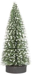 Flippy Brad artificial de craciun, ornament pentru masa, pe suport lemn, 20 cm inaltime, Verde inzapezit (122518)