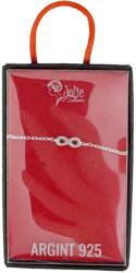 Jolie Silver Brățară din Argint 925 pentru Femei, Jolie Silver, Model Infinit, 1.6 g, Lungime Reglabilă, Design Elegant și Delicat, Ideală pentru Purtare Zilnică, Argintiu (125970)