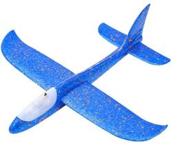 Flippy Avion planor din polistiren in punga , lungime 47 cm, cu lumini pe toata lungimea, Albastru , Flippy (116317)