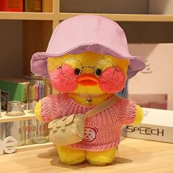 Flippy Jucarie de plus Ratusca Lalafanfan Flippy, Haine si Accesorii Random, Galben (115445)