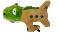 Flippy Jucarie Moale de Plus de Tip Breloc, Flippy, Model Italian Brainrot Crocodilul Avion Bombardiro Crocodilo, 17 x 8 cm, Verde Maro (162222)