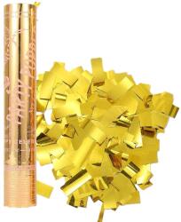 Flippy Tub de Confetti, Flippy, Party Popper, 30x5 cm, Confetii Lucioase Rezistente la Foc, Eliberare prin Rasucire, Auriu (137460)