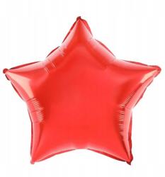 Flippy Balon din Folie Metalizata, Flippy, Figurina Stea, Model Simplu, Tematica Aniversare, 40 cm, Ambalaj Individual, Pai Inclus, Umflare cu Aer sau Heliu, Rosu (130826)