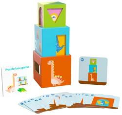 Flippy Jucarie de Construit, Flippy, Puzzle Box, Blocuri Stivuibile, 4-6 Ani, 5 Cuburi, 48 de Modele de Construit, 1 Manual, 12.8 x 12.8 x 12.8 cm, Multicolor (134197)