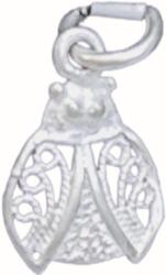 Flippy Pandantiv din Argint 925 Jolie Silver, Model Buburuza Filigran, 17 x 10 mm, 0.6 g (06196)