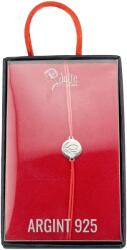 Flippy Bratara Argint 925 pentru Dama, Jolie, Model Rotund Lalea, Martisor Bratara de 1 Martie, Pandativ Argintiu cu Snur Rosu (165591)