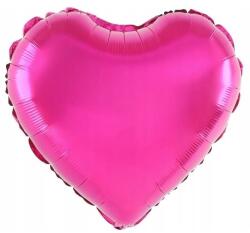 Flippy Balon din Folie Metalizata, Flippy, Figurina Inimioara, Model Simplu, Tematica Iubire, 40 cm, Ambalaj Individual, Pai Inclus, Umflare cu Aer sau Heliu, Roz (130815)