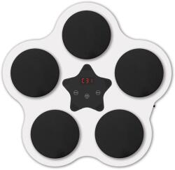 Flippy Jucarie de Boxat cu Muzica si Lumini, Flippy, Bluetooth, Incarcare USB, Aplicare cu Ventuze, 5 Tinte, 40x38x8 cm, 930 g, Alb (134540)