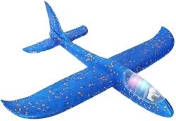 Flippy Avion Planor cu Pilot, Flippy, Din Polistiren, Cu Lumini in Cabina Pilotului, Lungime 47 cm, Albastru (126117)