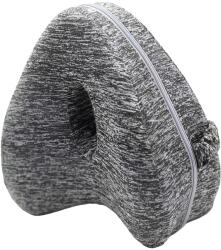 Flippy Perna Ortopedica pentru Picioare, Flippy, Multifunctionala, Confortabilă, in Forma de Inima, Spuma cu Memorie, Curea Anti-cadere, 25x23x13 cm, Gri (128752)