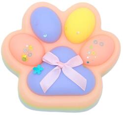Flippy Jucarie Antistres Squishy, Flippy, cu Revenire Lenta, Squeeze Toys, Model Cat Paw, 12.5x10.5 cm, 220g, +3 Ani, din TPR, Model 3, Multicolor (136172)