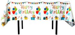 Flippy Fata de Masa, Flippy, din Folie, Imprimeu Happy Birthday cu Baloane, 137 x 183 cm, Alb (132179) Fata de masa