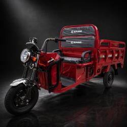 Flippy Triciclu Electic de Marfa Chuanqi, Saige, Fara Permis, Motor 1600W, Baterie 72V32Ah, Autonomie 60km, 250x88x115 cm, Viteza Maxima 25km/h, Rosu (164167)