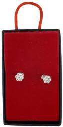 Jolie Silver Cercei din Argint 925, Jolie Silver, pentru Dama, Model Floare Cu Zirconiu, 1.3 g, Design Floral, Argintiu (125998)