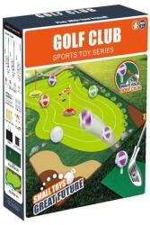 Flippy Set de Golf, Flippy, Interactiune Parinte-Copil, Covor de Golf, 140 x 98 cm, 4 Mingii cu Scai, 3 Crose Reglabile, Model B, +3 Ani, Multicolor (132939)