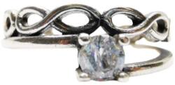 Flippy Inel pentru Dama Argint 925, Jolie, Model Impletit, cu Piatra 2.386 gr, Marimea 53, 2.5 x 2 cm, Argintiu (131802)