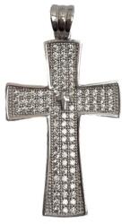 Flippy Pandantiv, Jolie Silver, Argint 925, Model Cruce cu Pietre, 2.6 G, 3 x 2 Cm (05280)