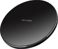 Flippy Incarcator Wireless Flippy, Fast Charge, 15W, Ultra Slim, compatibil cu iPhone, cablu inclus, Rotund, Negru (03415)