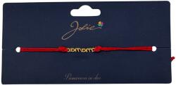Jolie Martisor Bratara Primavara, Textil si Inox, Jolie, Snur Rosu, Model Scris Mama, Auriu (135161)