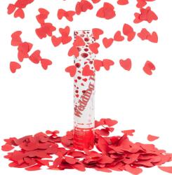Flippy Tun Confetti, Flippy, Model Wedding Popper Inimi, 40 cm, Ambalaj din Carton, Eliberare prin Rasucire, Rosu (137790)