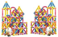 Flippy Piese Magnetice pentru Copii, Flippy, Set din 258 de Piese de diferite Culori, Constructor Magnetic cu Posibilitatea de a Construii forme Nelimitate, Multicolor (165000)