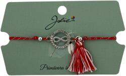 Jolie Martisor Bratara Ciucure, Jolie, Snur Rosu Reglabil, cu Pandantiv, Model Cerc Infinit (134912)