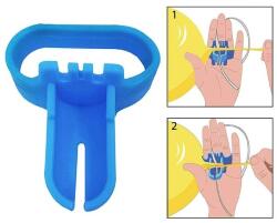 Flippy Dispozitiv de Legat Baloane, Flippy, din Plastic, pentru Mana, 6.5 x 5.5 cm, Albastru (127370)